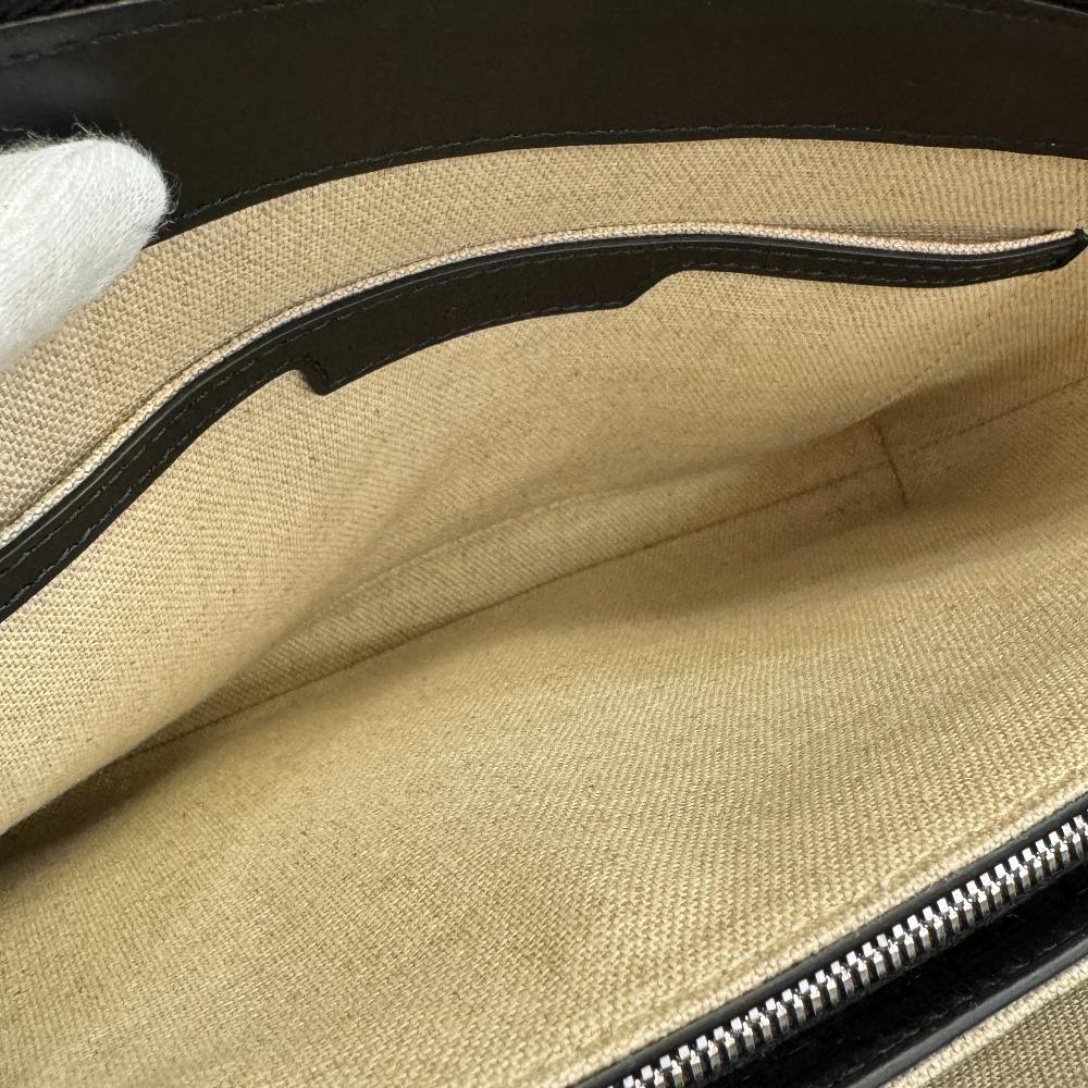 Berluti Pouch Clutch bag Calligraphy leather Tercio Pouch business bag black leather Used
