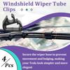 4Pcs Wiper Washer Hose Retention Clips Compatible with Tesla Model 3 and Y, UV Weather Resistance, Fit for All Years Buckle Fastener Holder 2016-2025