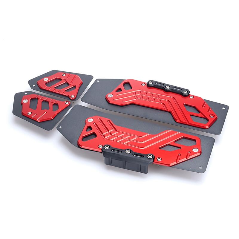 Motorcycle Footrest Footpads Foot Pegs Pedals Plate Pads Parts Accessories Fit For HONDA ADV350 ADV-350 ADV 350   (Blue)