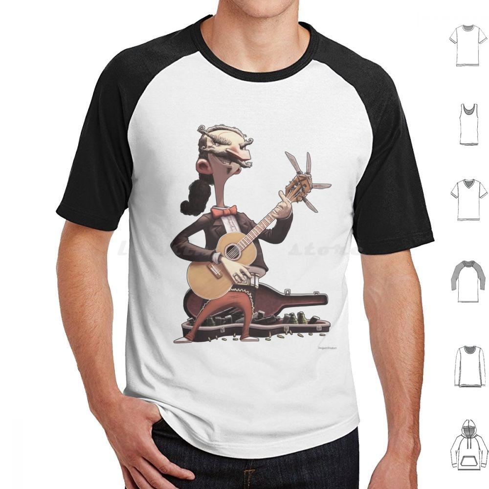 Elektrisch Esteban Lebende Ausgabe T-Shirt Baumwolle Männer Frauen DIY Druck Gitarre Mariachi Konzert Show Auftritt Bühne