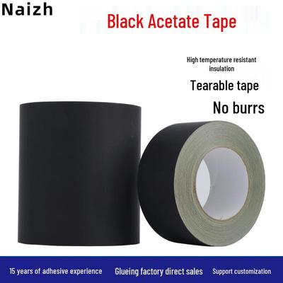 Högtemperaturbeständig brandskyddande acetatvävtejp för LCD-skärmar och fordonskabelhärvor