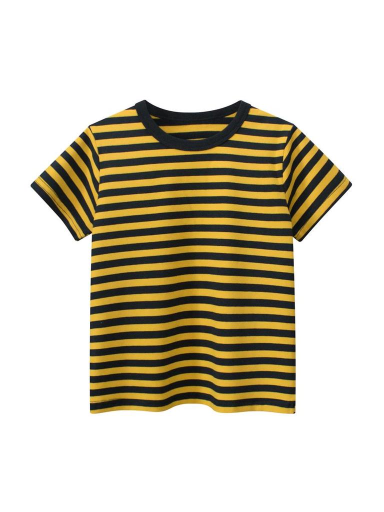27kids Summer Striped Short Sleeve T-shirt for Children