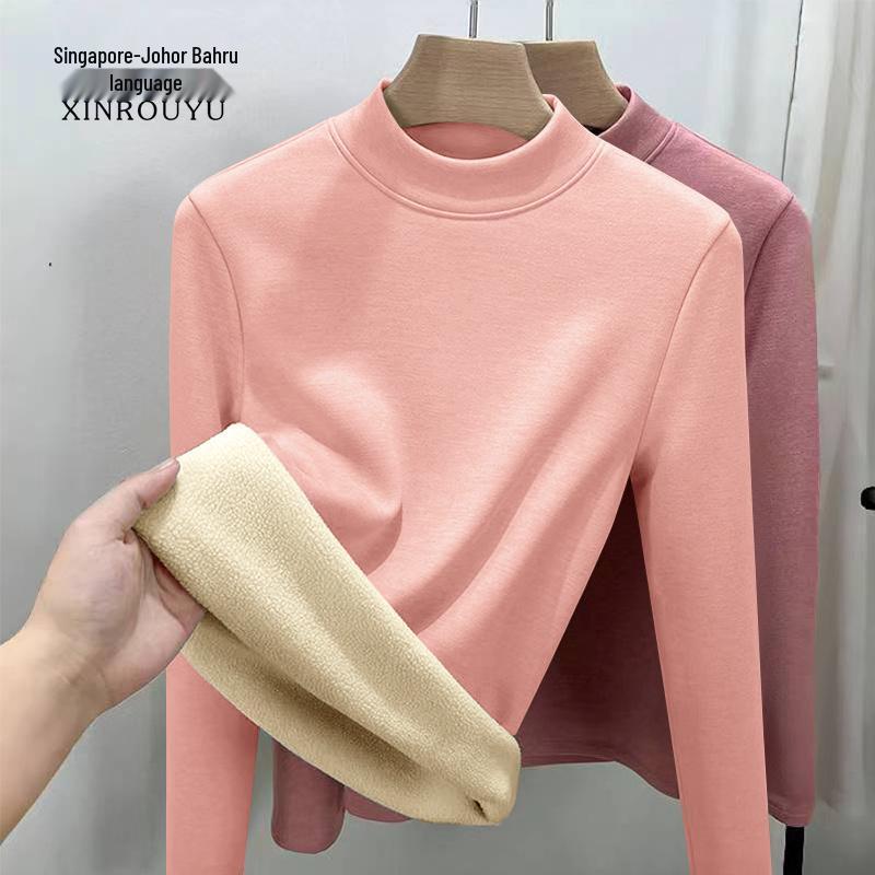 

Women s Plush Lambswool Warm Slimming Base Layer Top for Autumn and Winter 3XL (145-160 jin)