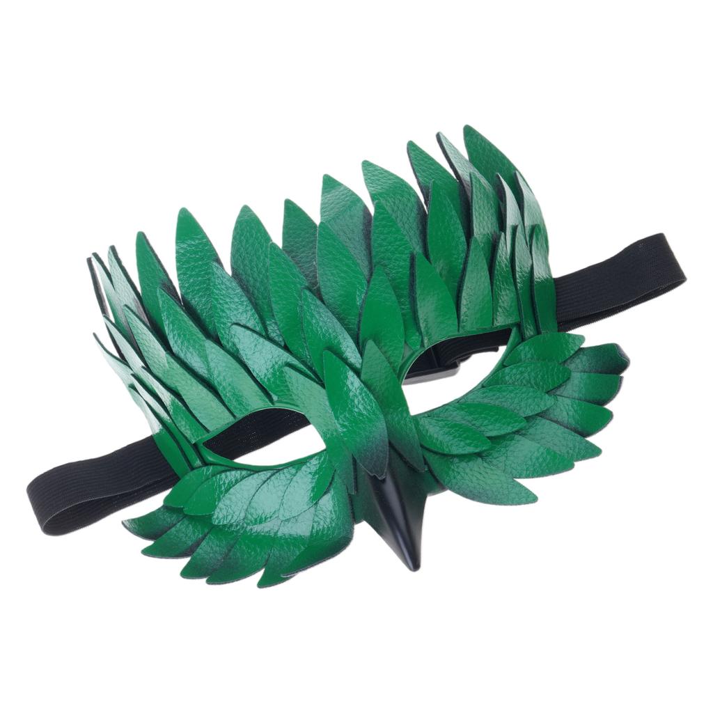 Kostümmaske Feder Halbgesichts-Tiermaske Maskenballmaske Cosplay-Maske für Halloween Mardi Gras Karnevalspartys