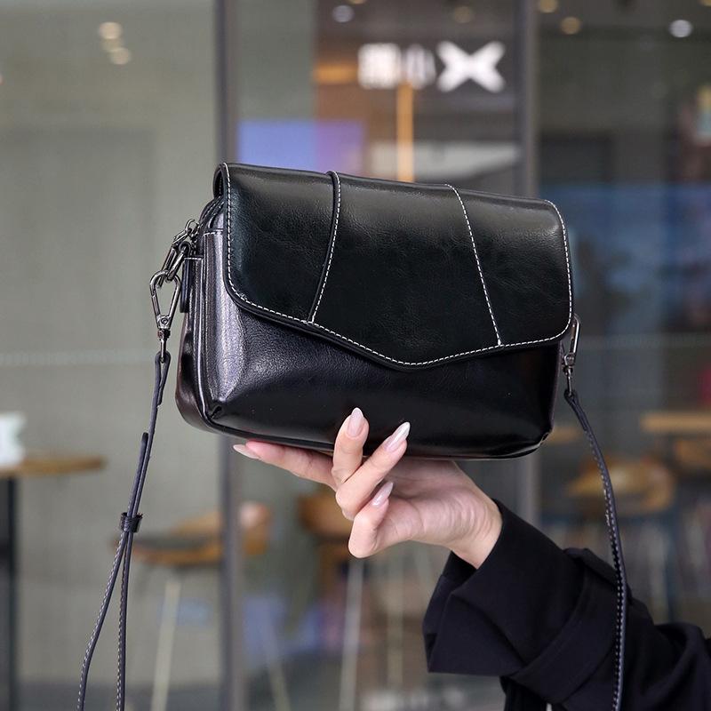 New Women's Shoulder Bag Luxury Designer Vintage Crossbody Bag High Quality Cowhide Women Square Messenger Bags 3412