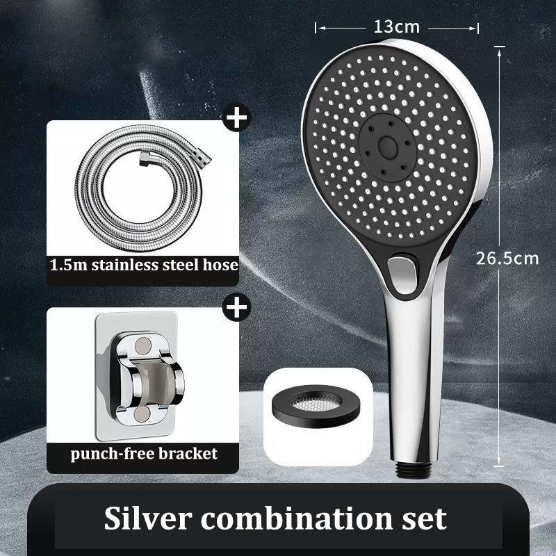High Pressure Shower Head 13cm Panel 3 Modes Water Saving Spray Nozzle Shower Bathroom Accessories