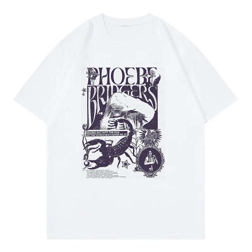 Phoebe Bridgers na turné Tričko Módní Dámské Oblečení Harajuku Tričko Unisex Vysoce Kvalitní Bavlněná Trička Grafická