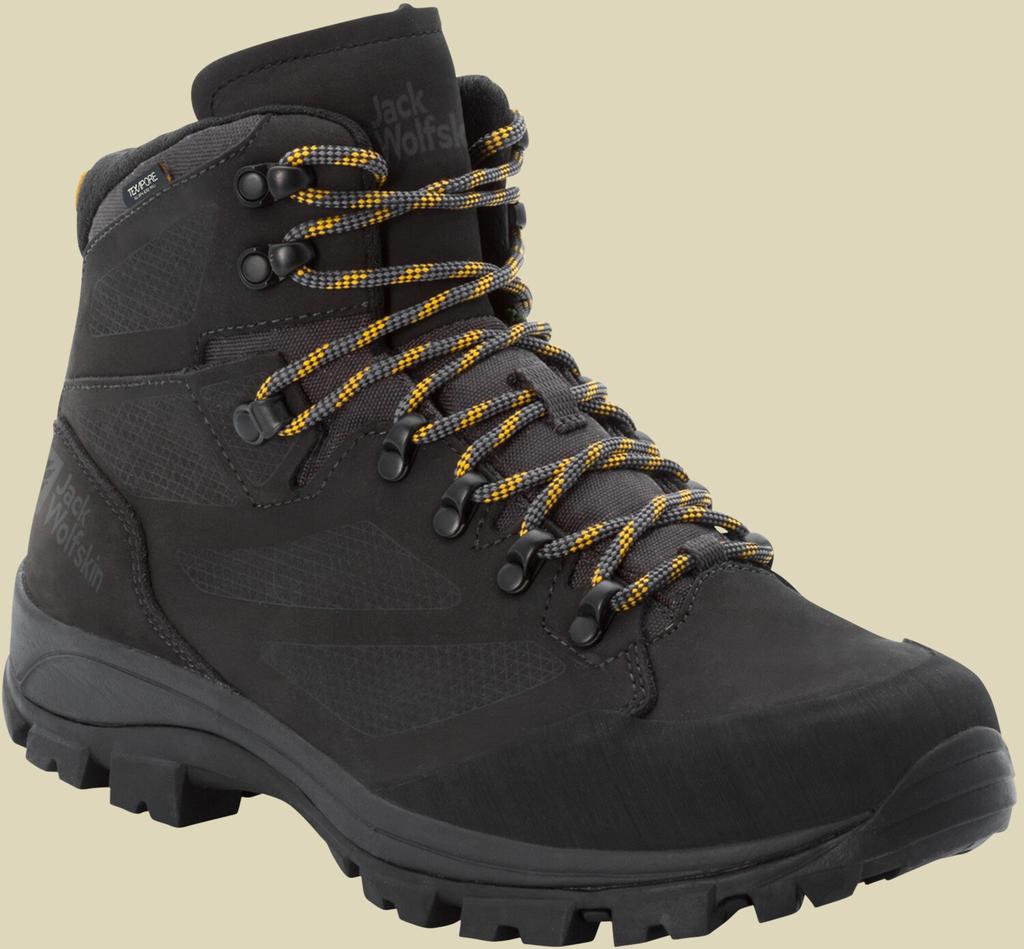 Обувь для треккинга Jack Wolfskin Rebellion Texapore Mid M phantom/burly yellow xt