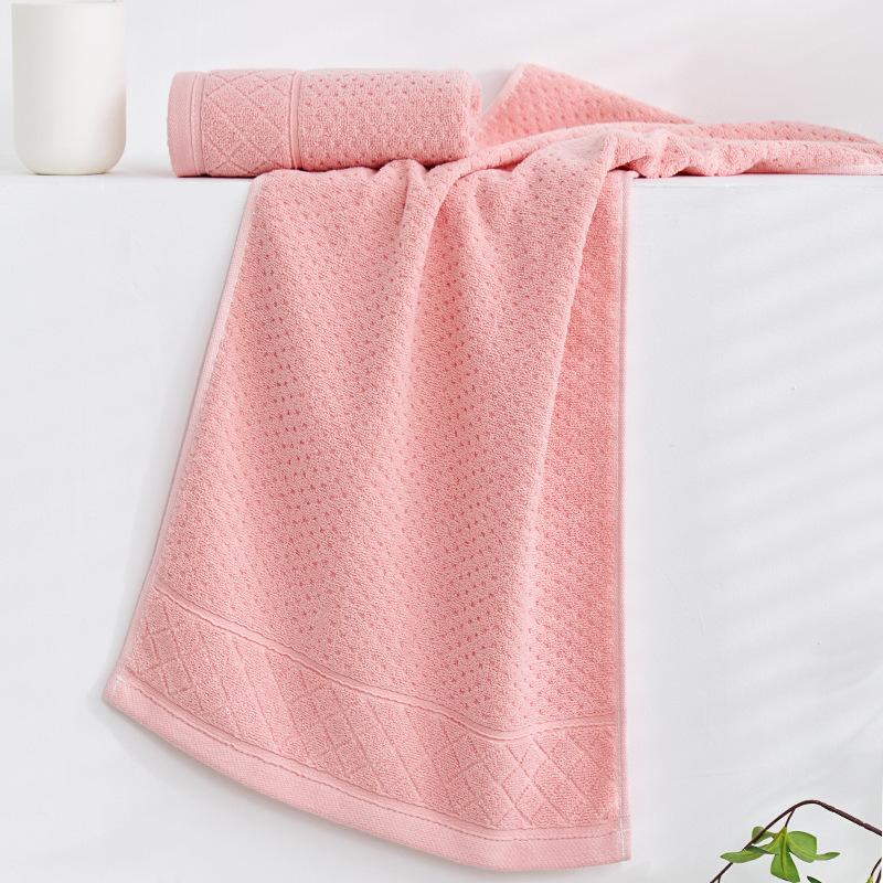 Thickened Face Wash Pure Cotton Face Towel Soft Moisture-wicking Plain Color Home Cotton Gift Towel Embroidery