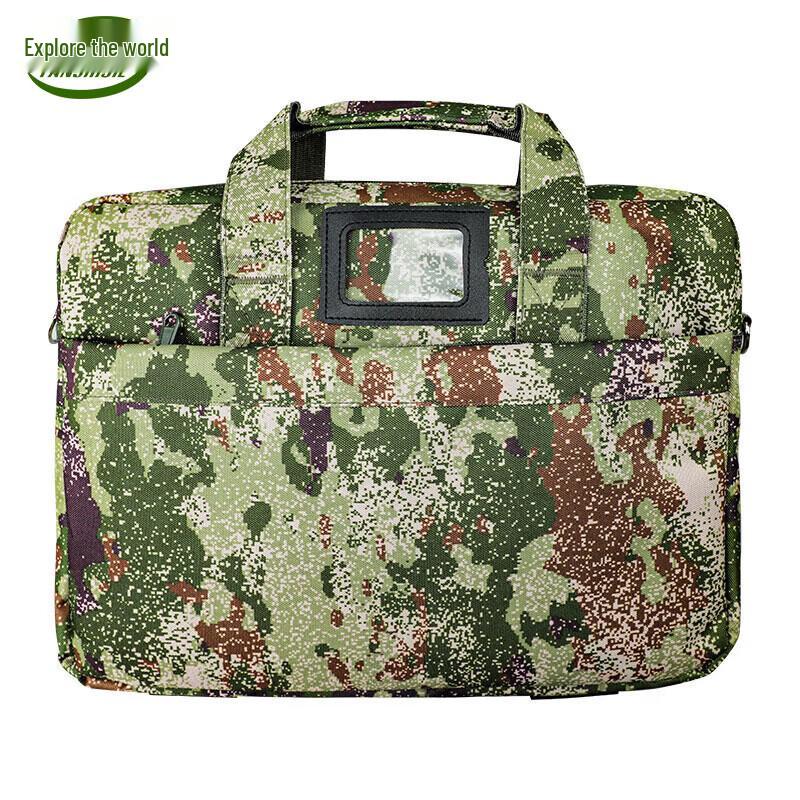 TANSHIJIE Camouflage Briefcase Handbag with Shoulder Strap