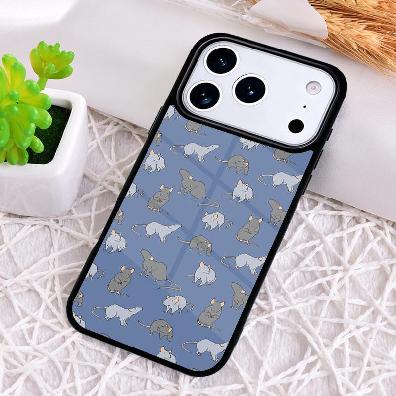 Mouse Rat Soft Shockproof Phone Case for iPhone 17 Air 16e 15 11 12 14 13 Pro Max Cover Coque