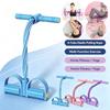 6 Tubes Pedal Resistance Band Elastic Pull Rope Sit Up Expander Fitness Equipment For Abdomen Waist Leg Arm Yoga Home Gym 3