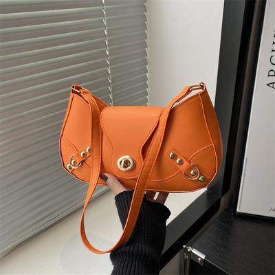 Korean Version of Underarm Bag Women's New 2025 Spring Niche Simple Oblique Cross Crescent Bag Casual Fashion Shoulder Bag