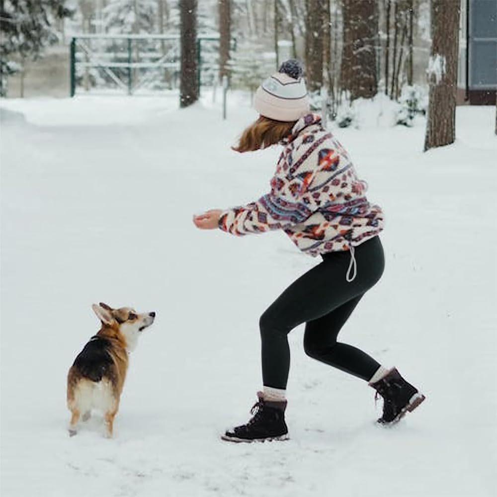 European and American High Waist Fleece-lined Lambswool Leggings for Women - Warm, Elastic, Skinny Autumn/Winter Pants.