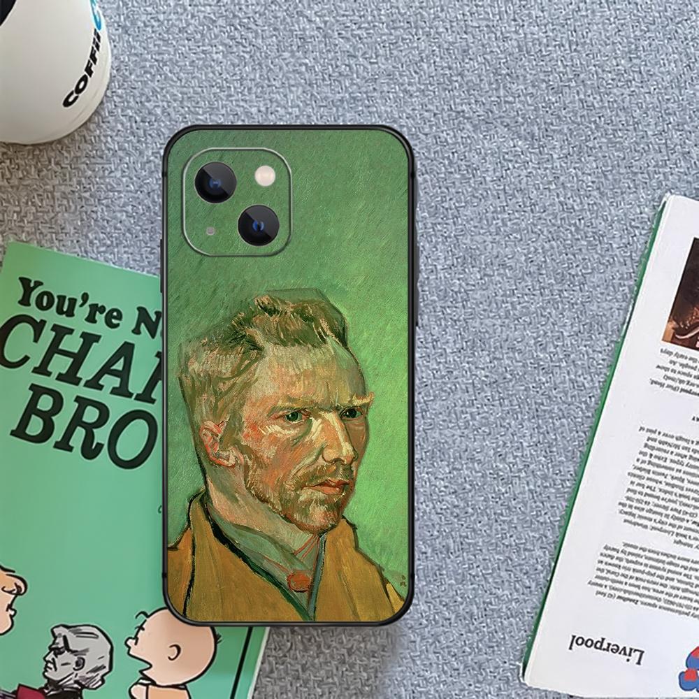 Husă pentru telefon autoportret Van Gogh Coque pentru Iphone Xiaomi Mi Samsung Galaxy Redmi Note AS 11 12 13 14 15 22 23 24 5G Pro Plus Max Fe Ultra