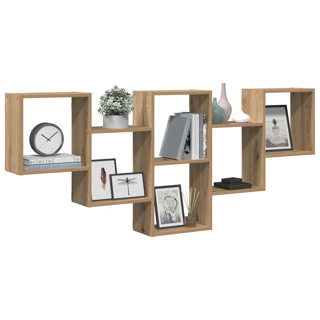 Wall Shelf Artisan Oak 159 x 18 x 66 cm Engineered Wood
