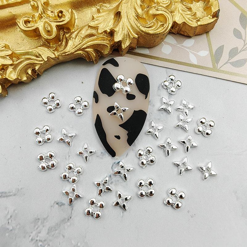3D Alloy Nail Art Rivets & Flower Decorations Rhinestones