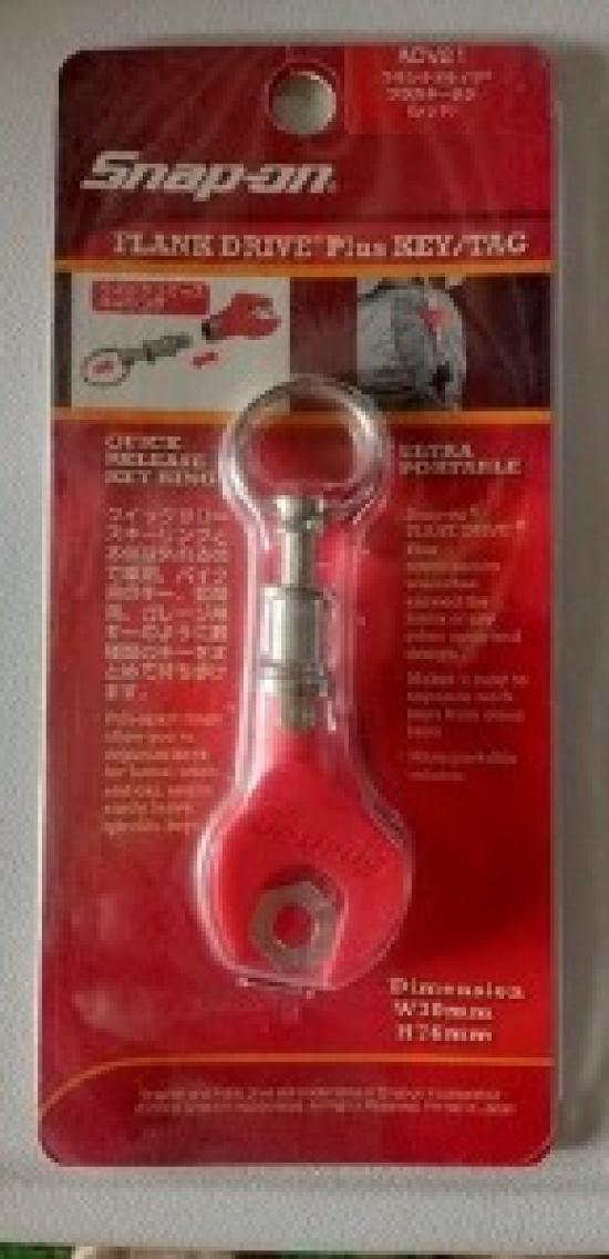 

Snap-on Tools Rare Spanner type key ring, clear NEW BLACK RARE ITEM