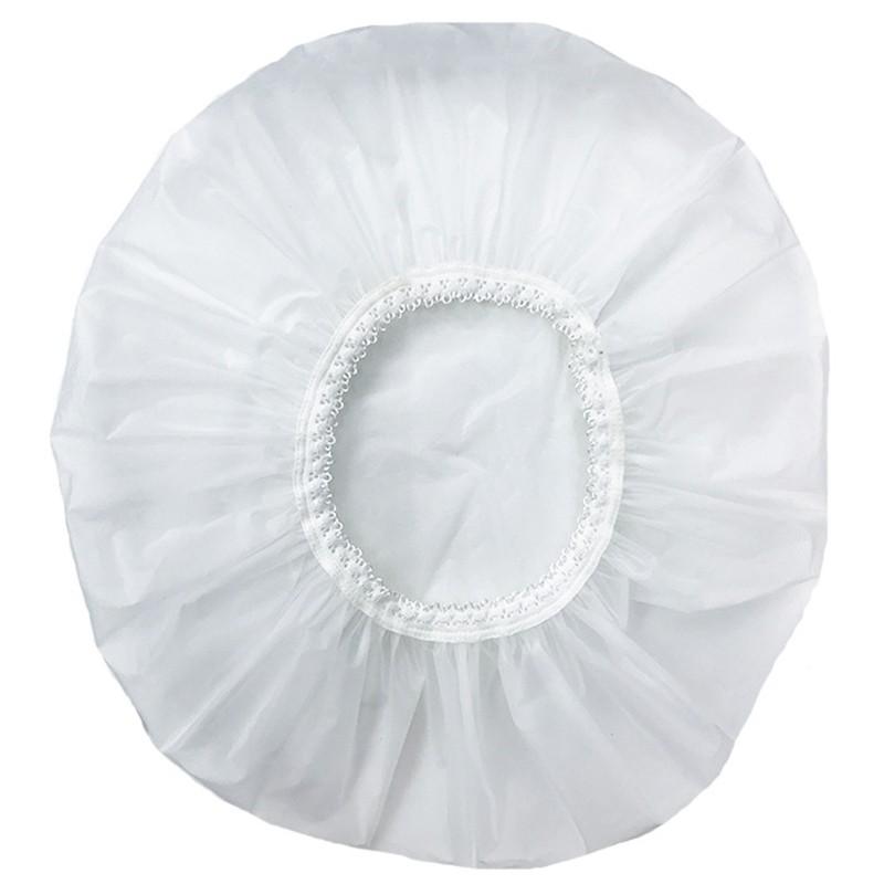 

Водонепроницаемая и эластичная шапочка для головы. Незаменима для ухода за волосами и выполнения домашних дел. белый