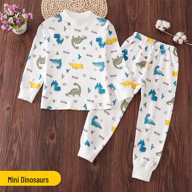 Zhongling Kinder Reine Baumwolle Herbst Unterwäsche Set - Unisex Pyjamas für Jungen und Mädchen
