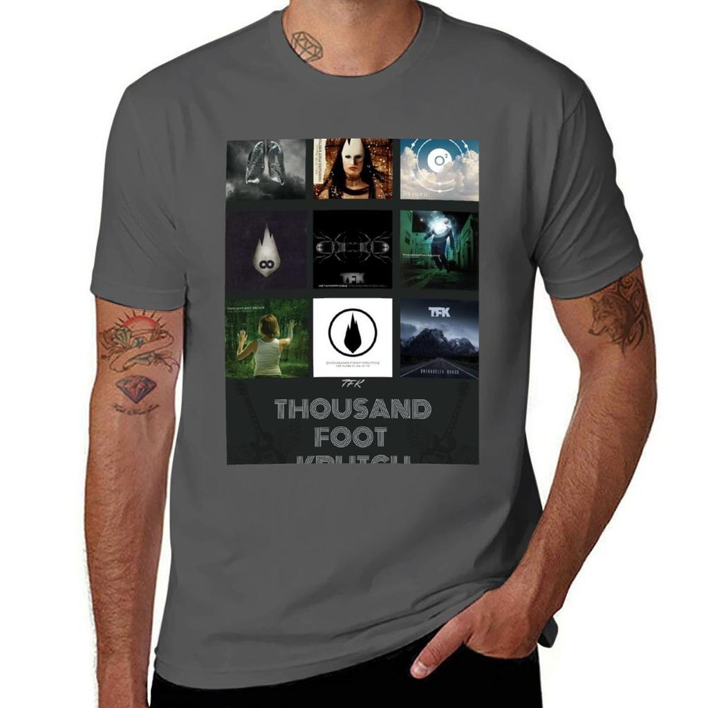 Thousand Foot Krutch Tshirt Basic Solid Color Short Sleeve Cotton Top