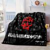 Ramm-stein Skulls And Logo Blanket Flannel Blanket for Bed, Sofa, Camping, Hiking, Picnic Essentials, Gift for Family Fan Gifts