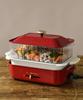 BRUNO Compact Hot Plate with Optional Steamer (1 Tier) for Healthy Cooking (BOE021-STEAM-S)