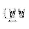 WOSTU 925 Sterling Silver Cute Pet Dog Earrings For Women French Bulldog Labrador Stud Earring Family Daugther Mom Jewelry Gift