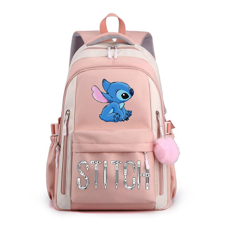 Cartoon Printed Casual Backpack High School Student Large Capacity Backpack