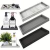 Hand Sanitizer Shampoo Storage Tray Silicone Tray for Bathroom Countertops Jewelry Display Tray for Decorative Storage