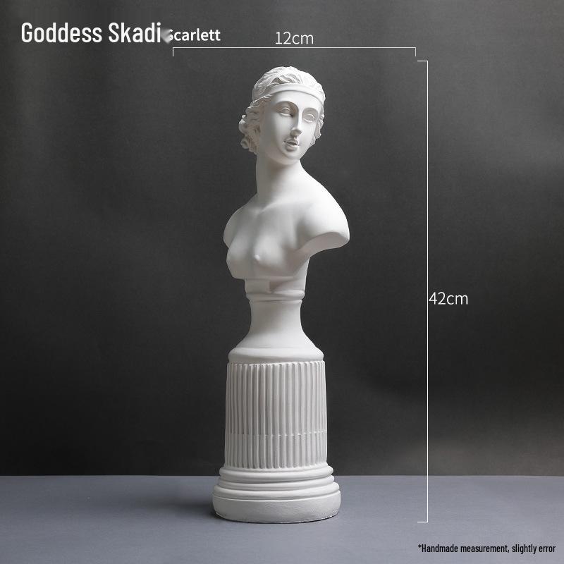David Head Bust: Plaster Sculpture for Art Students & Teaching Aids