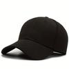 1pc Unisex Sunshade Full Seal Elastic Baseball Cap With Curved Brim For Outdoor Sport
