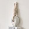 Boat Hook with Lanyard Solid Wood Handmade Blue White Gradient Coastal Decor Symbol Good Luck Boat Hook
