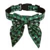 Christmas Cat Collar Adjustable Dogs Collar with Bowtie Kitten Necktie Collar Cats Festival Costume Pet Party Accessory