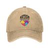 Autism Awareness Respect Love Support  Trucker Hat Merch For Unisex Women Baseball Cap  Vintage Headwear Cap Adjustable