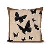 American Retro Maillard Style Pillowcase Living Room Sofa Bedroom Backrest Cushion Abstract Short Velvet Pillowcase