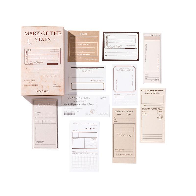 Mò Mò Echoes of the Past Retro Sticky Notes & Border Stickers