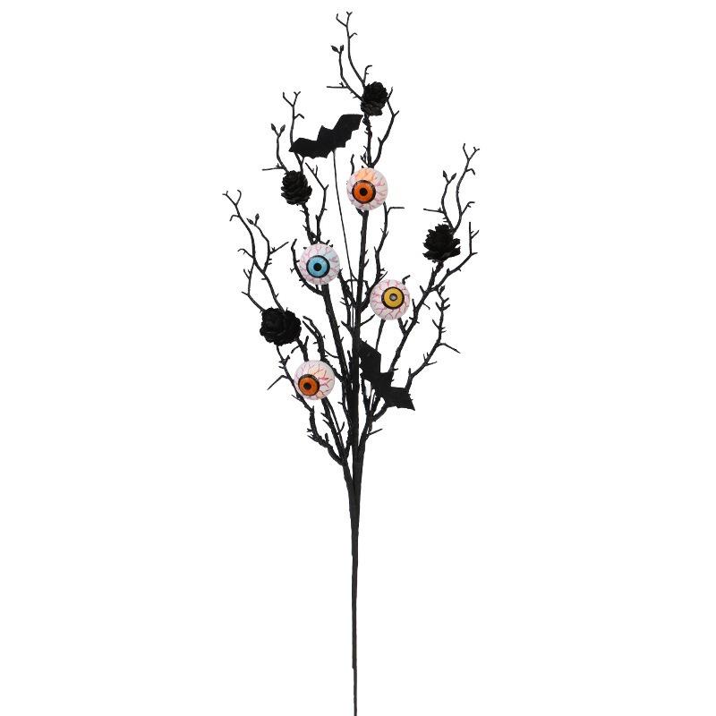 Halloween Ornaments, Creative Maple Bat Pineapple Eye Split Bouquet Accessories, Home Ornaments