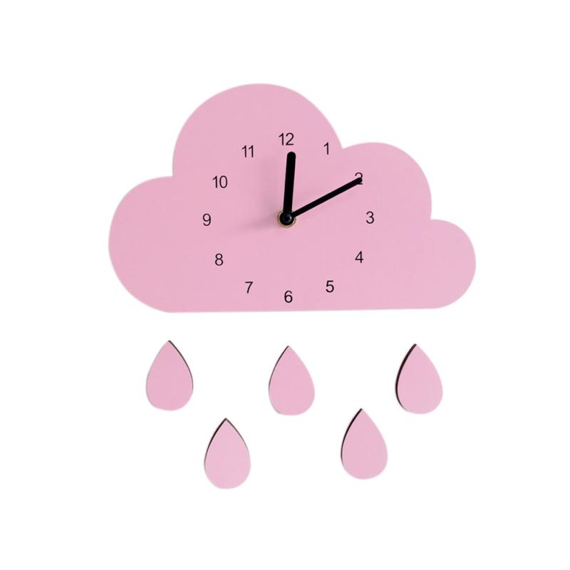 

Скандинавский стиль мультяжные облака слон часы для детской комнаты милые настенные часы украшение для дома