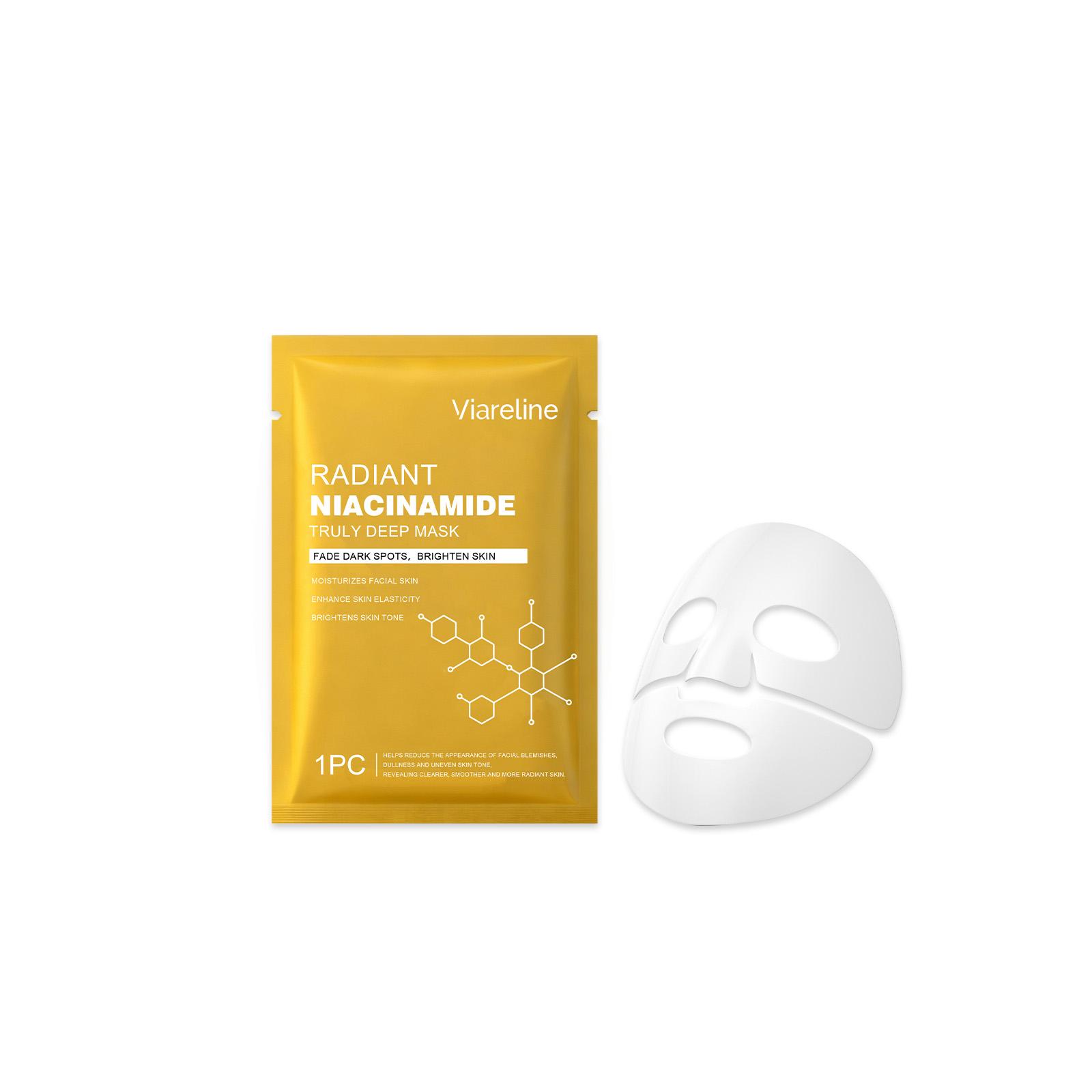 Viareline Niacinamide Facial Mask Hydrates, Moisturizes, and Softens Facial Skin, Leaves Skin Hydrated and Clear