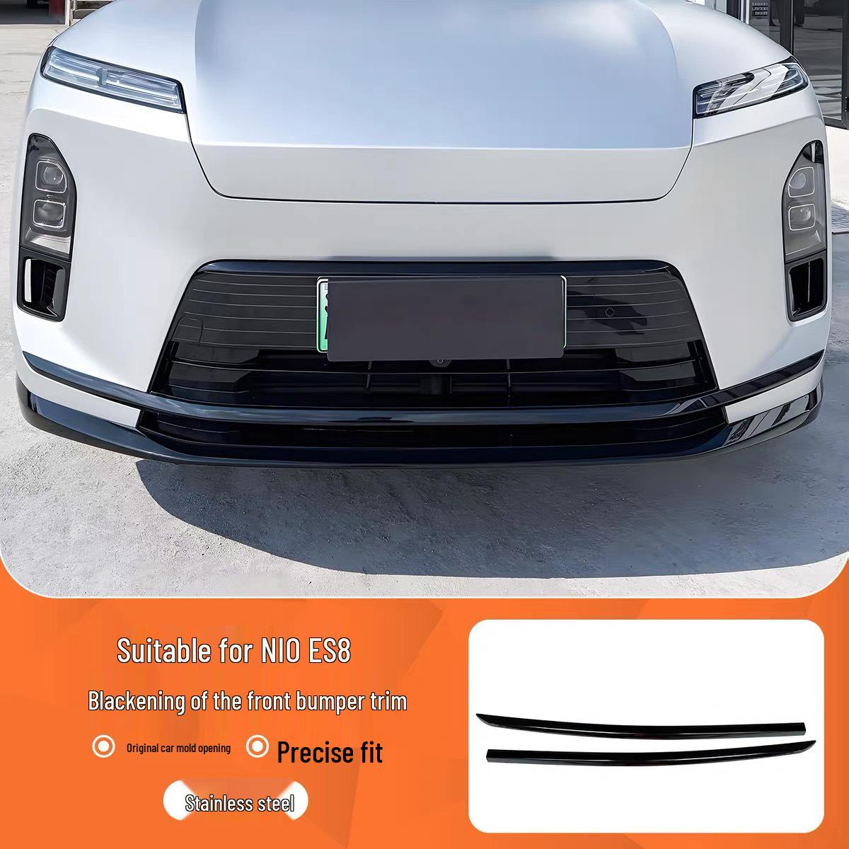 NIO L90 Window & Trim Bright Strips, Blacked-Out Bumper & Door Edge Kit