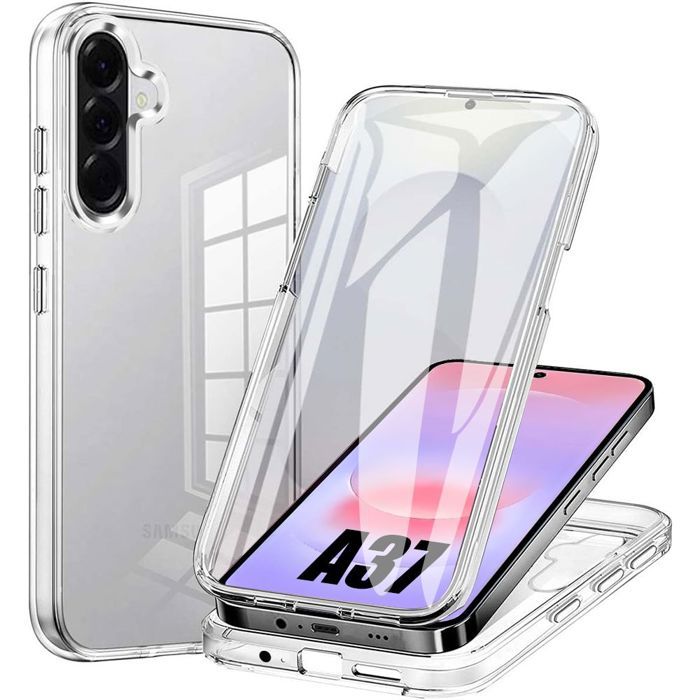 Full Case - BOOLING - for Samsung Galaxy A37 5G - Shockproof Transparent Silicone+PC