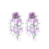 Elegant Long Boho Earrings Exaggerate Big Flowers Floral Earrings Beaded Earrings  Party Jewelry
