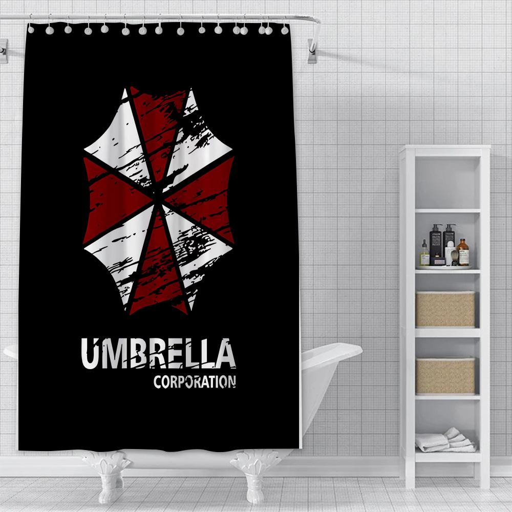 

Shower Residents Evil Curtain Waterproof Polyester Fabric Paint Colorful Bath Curtains Home Bathroom Decor Curtain With Hook YL90x180cm