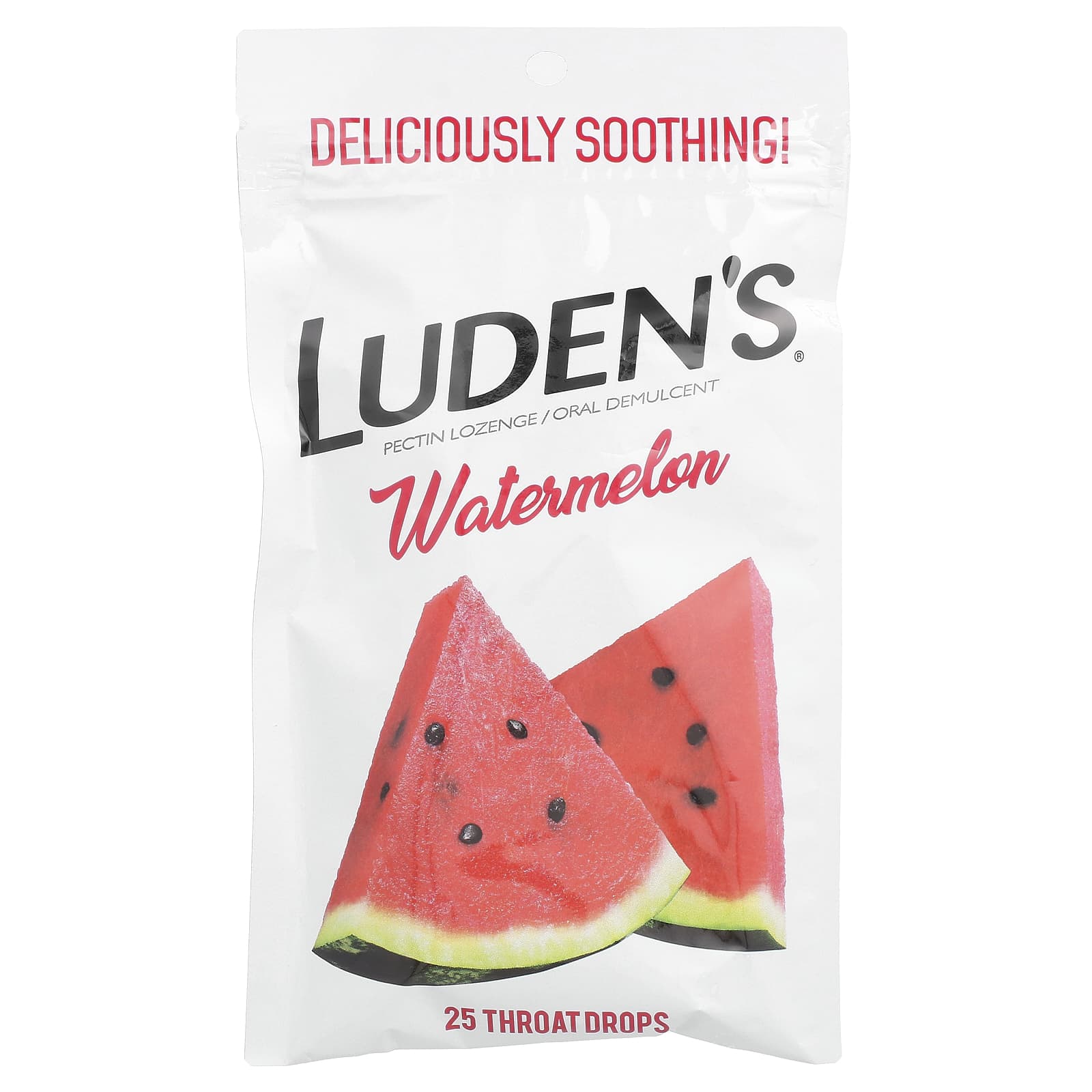 

Luden S, Pectin Lozenges/Oral Pain Reliever, Watermelon Flavor, 25 Lozenges