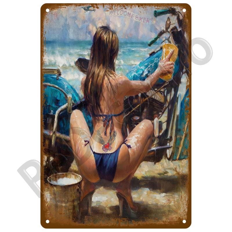 Motorolja Bensin Metallskylt Väggkonst Poster Plakett Vintage Plåtskyltar Järnmålning Dekoration För Mancave Café Garage Klubb Bar