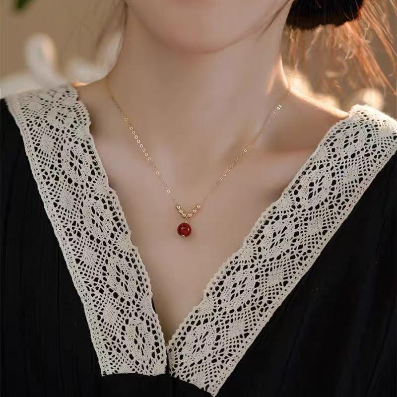 Elegant Gold Beaded Necklace for Women - 2024 Clavicle Chain, Luxury Neck Accessory