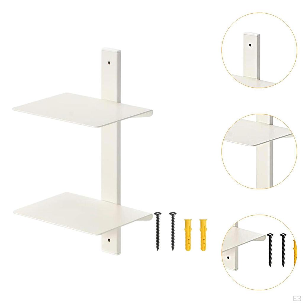 Invisible Floating Bookshelf Book Organizer Wall Mount 2 Tier Minimalist Shelves Shelf