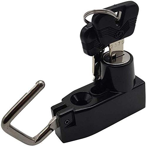 

VEROCITY Helmet Lock, Helmet Holder, Anti-Theft (Universal Type, Black) чёрный