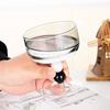 Colored borosilicate glass Household heat-resistant goblet Restaurant ice cream cup Dessert cup Contrasting glass